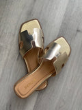 Gold sandals